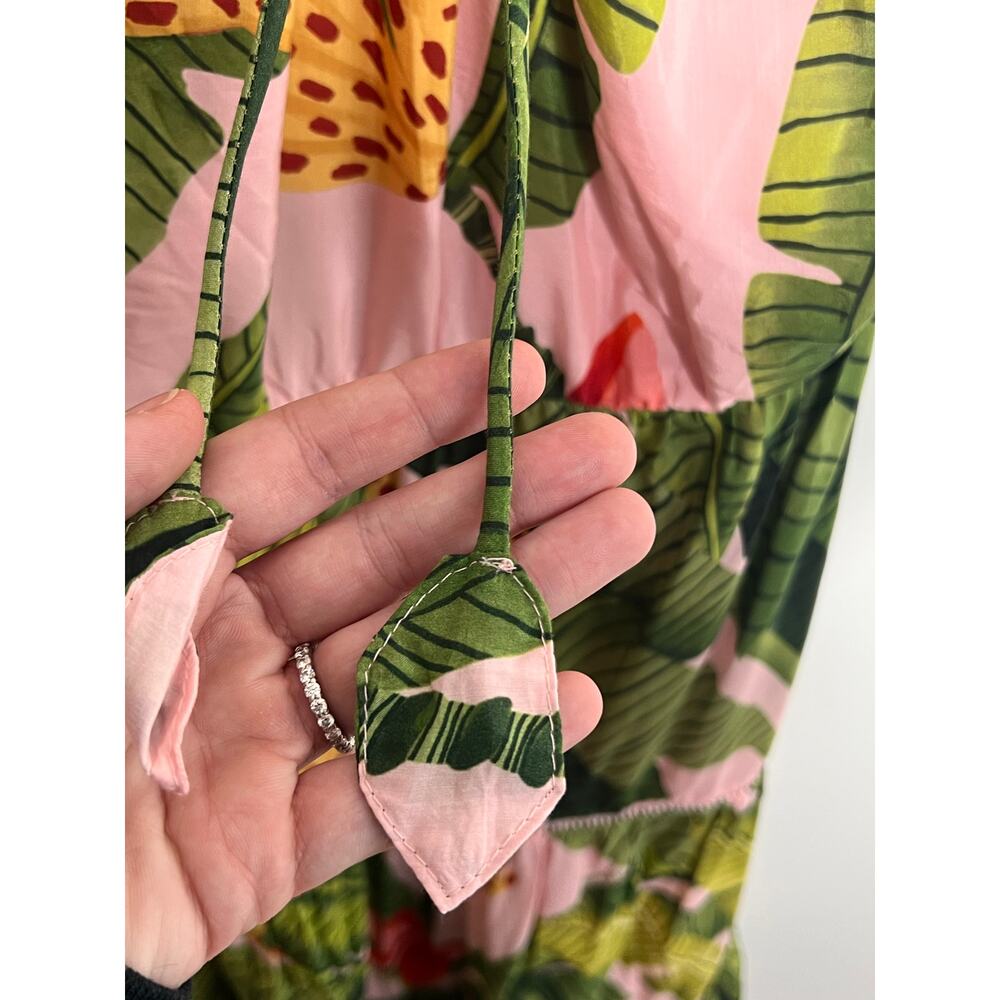 FARM Rio Tropical Print Maxi Dress - Pink and Green - Picture 6 of 15
